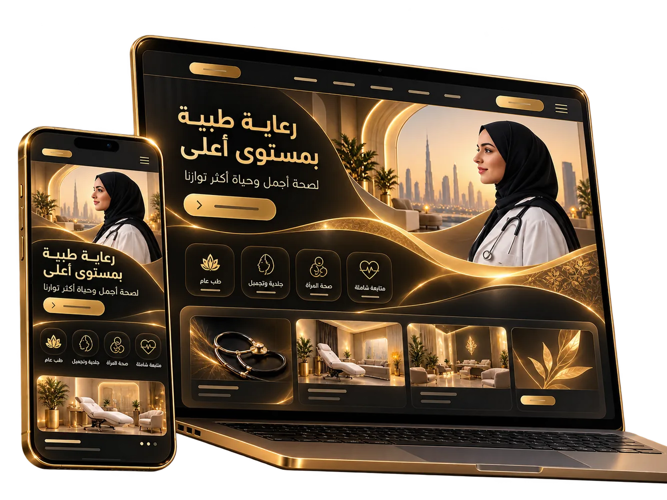 نموذج موقع طبي احترافي